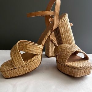 Raffia Platform Sandals